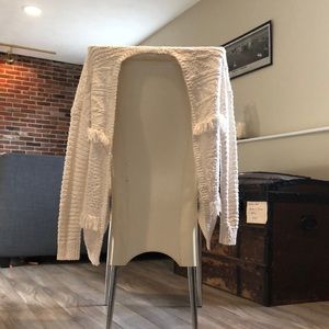 Abercrombie Kids White Knit Jacket/Cardigan 15-16